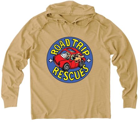 Road, White and AROO! RTR Summer Fundraiser, a Golden Wheat Allmade Organic Cotton Mineral Dye Hoodie Tee