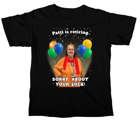 Patti?s Retirement&nbsp;, a Black Comfort Colors Unisex Tee