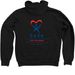 CASA HOODIES!, a Black Zip Up Hoodie (back-view)