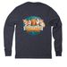 Fall 4 the Paws, a Rebel Blue Allmade Eco Triblend Long Sleeve Tee (back-view)