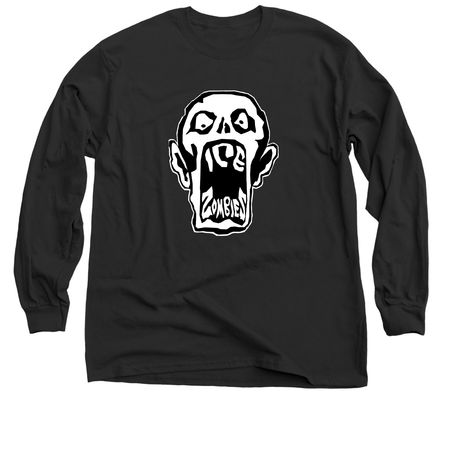 Ice Zombies Team Values, a Black Classic Long Sleeve Tee
