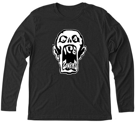 Ice Zombies Team Values, a Vintage Black Triblend Long Sleeve Tee