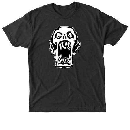 Ice Zombies Team Values, a Vintage Black Triblend Unisex Tee