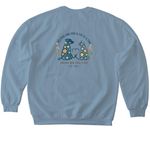 10th Anniversary Fundraiser, a Stone Blue Softstyle Crewneck Sweatshirt (back-view)