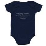 DRMS Baby Spirit Wear!, a Navy Infant Onesie (back-view)