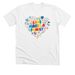 Love Makes A Family (Heart), a Solid White Blend Premium Unisex Tee