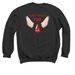 Blood Angels for LLS (main design on back), a Black Crewneck Sweatshirt (back-view)