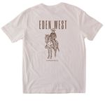 Eden West Rodeo, a Ice Grey Softstyle Cotton Tee (back-view)