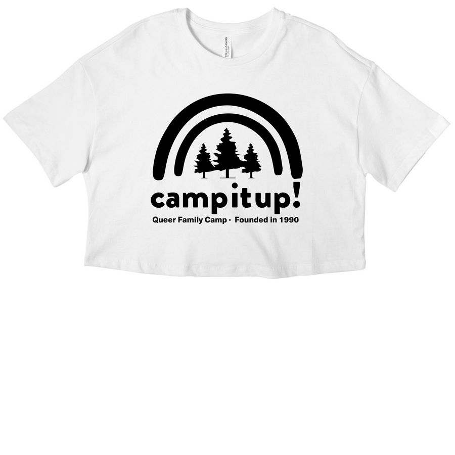 Adult Tie Dye Crop Top, a White Women?s Cropped Cotton Tee