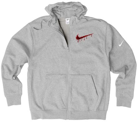 Heart of ya city&nbsp;, a Dark Grey Heather Nike Club Fleece Zip Up Hoodie