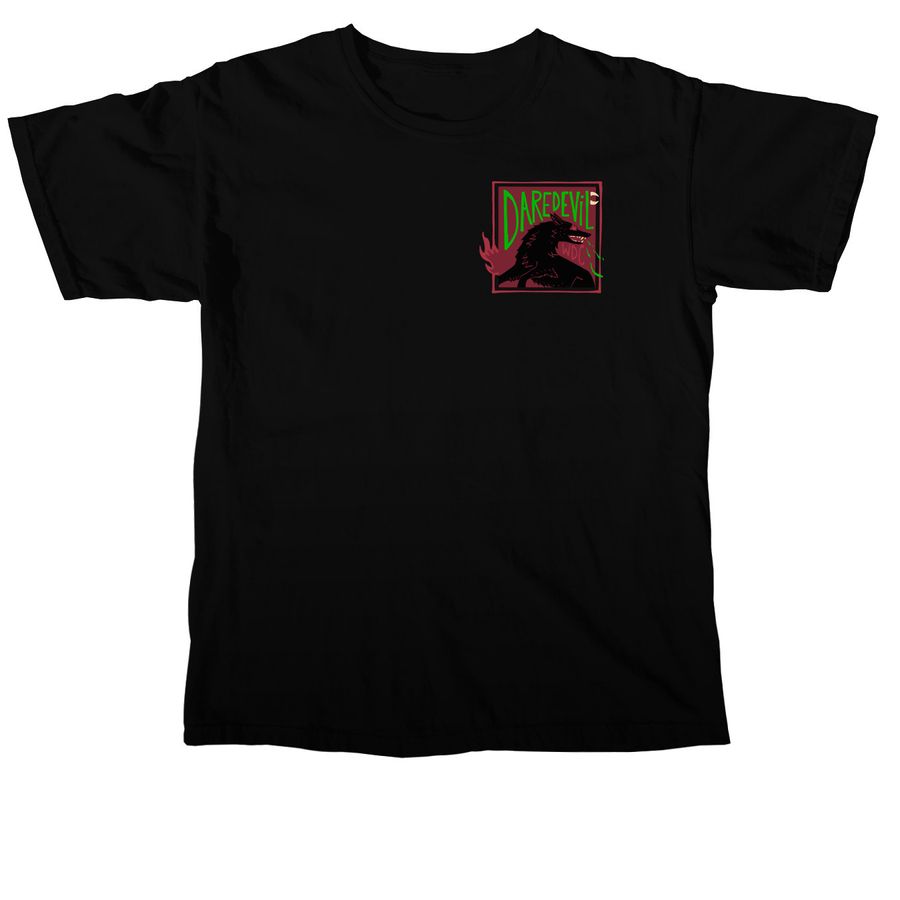 Daredevil WDC "FLUIDITY" - Toxic Colorway, a Black Comfort Colors Unisex Tee