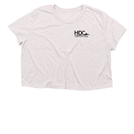 HDC BASIC TEE, a Heather Dust Women?s Flowy Cropped Tee
