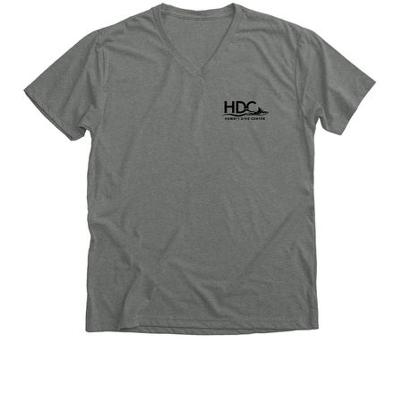 HDC BASIC TEE, a Deep Heather Premium V-Neck Tee