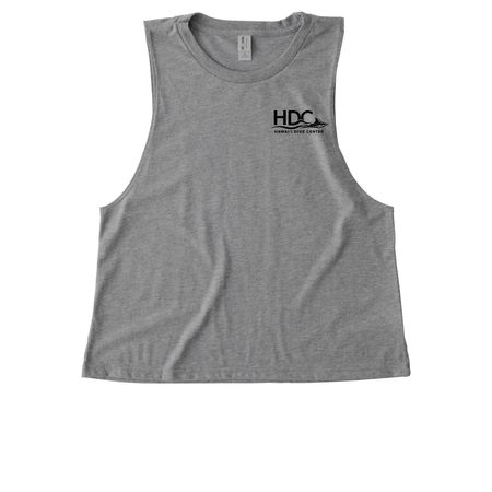 HDC BASIC TEE, a Aluminum Grey Allmade Eco Triblend Women?s Muscle Tank