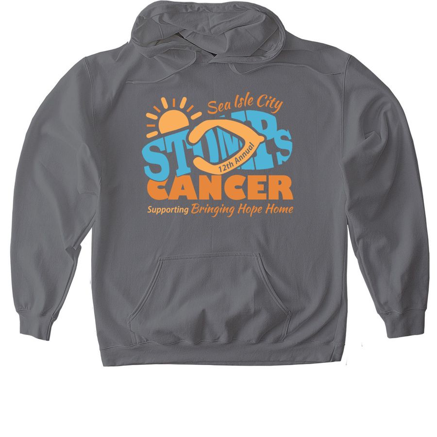 STAFF STOMP 2026 Apparel ? Full Color, a Charcoal Gildan Softstyle Pullover Hoodie