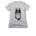 Shed Happens Print Black, a Dark Heather Grey Women's Slim Fit Tee