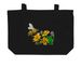 For Those Who Don't Have Mothers..., a Black Large Organic Cotton Tote Bag