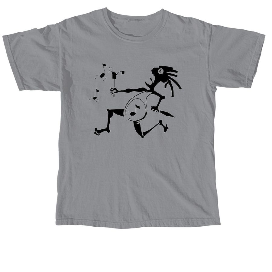 Note Eater Tee, a Granite Comfort Colors Unisex Tee
