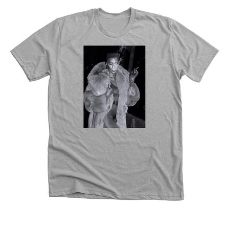 Grace Jones Smoking, a Athletic Heather Premium Unisex Tee