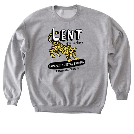 Lent Elementary Amamos Nuestra Escuela tee&nbsp;, a Sport Grey Softstyle Crewneck Sweatshirt