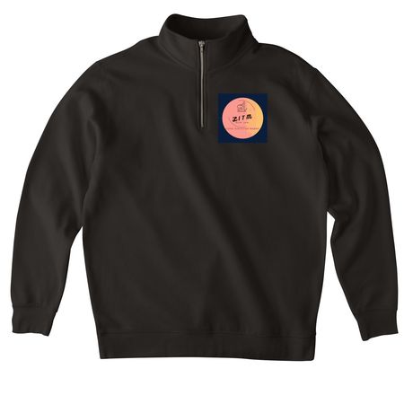 Edimizing The Animal, a Black Midweight Quarter Zip Pullover