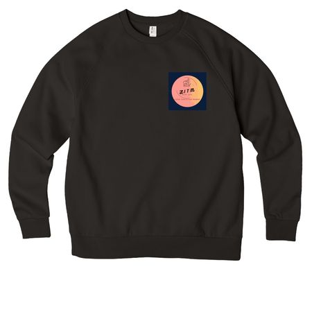 Edimizing The Animal, a Deep Black Allmade Organic CVC Crewneck Sweatshirt