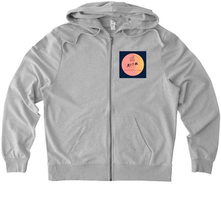 Edimizing The Animal, a Granite Grey Heather Allmade Organic French Terry Zip Up Hoodie