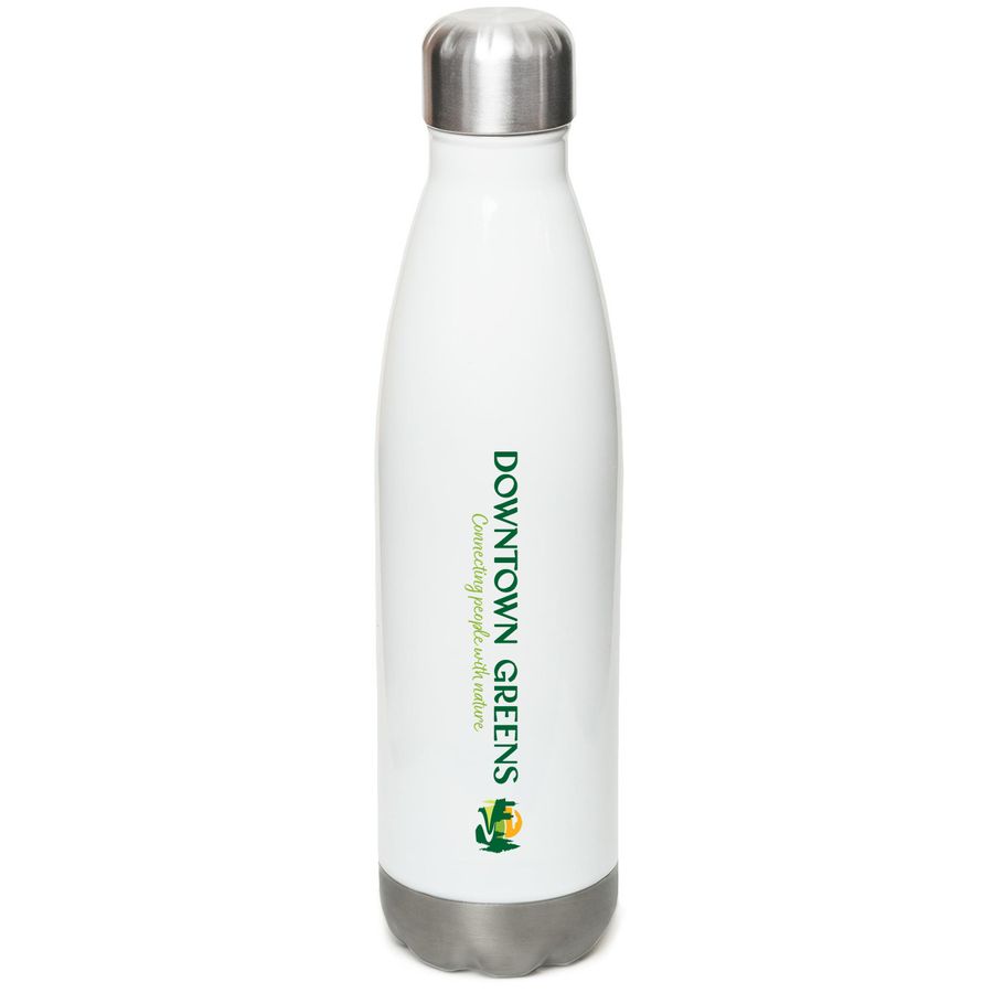 DTG Insulated Water Bottle, a White Stainless Steel Water Bottle