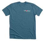 Oh the Places You?ll Go!, a Heather Deep Teal Premium Unisex Tee (back-view)