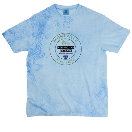 "BE BRAVE WITH US" Apparel, a Fiji Blue Comfort Colors Colorblast Tee