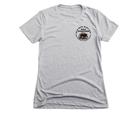 Wild Boar Night Run, a Dark Heather Grey Women's Slim Fit Tee