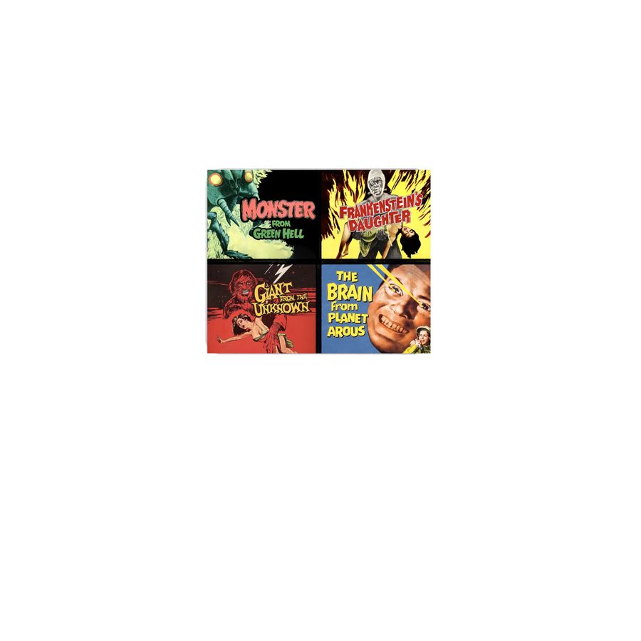 Monster Mayhem Mousepad, a White Full Color Mouse Pad