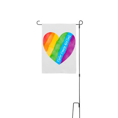 The Flag- 2026 Pride Collection&nbsp;, a White 12" x 18" Yard Flag with Stake