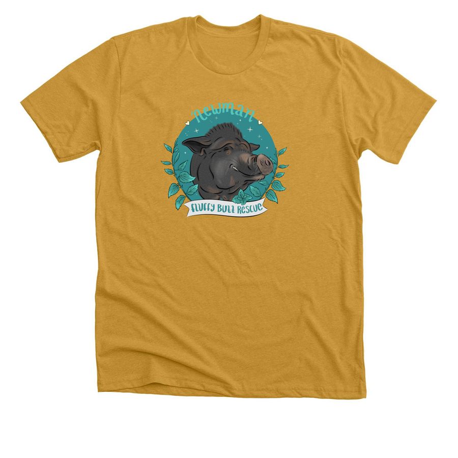 Newman, a Heather Mustard Premium Unisex Tee
