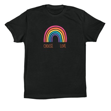 Choose Love, a Vintage Black Premium Cotton Tee