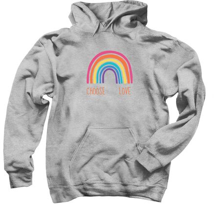 Choose Love, a Sport Grey Pullover Hoodie