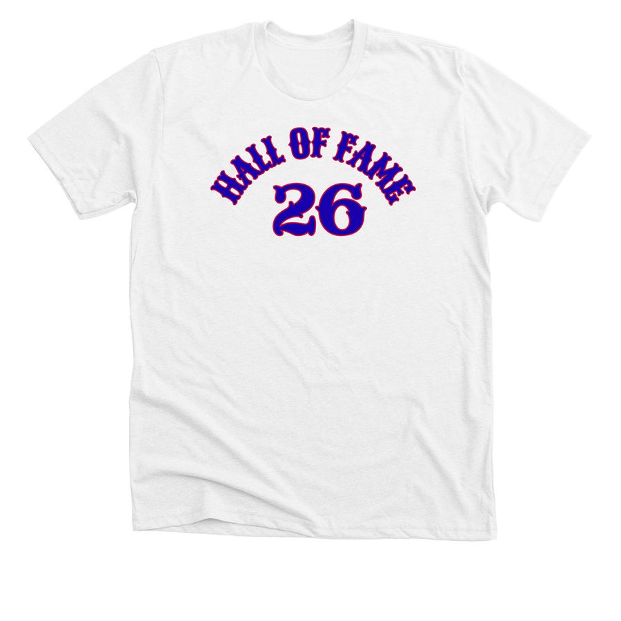 Hall of Fame, a Solid White Blend Premium Unisex Tee