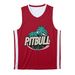 Pitbull Merch MR. Worldwide Graphic Shirt, a Deep Red/ White Reversible Basketball Jersey