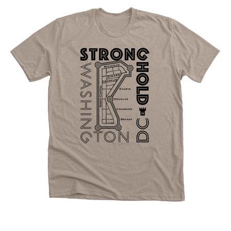 Great Wall of Stronghold (T-shirt), a Heather Stone Premium Unisex Tee