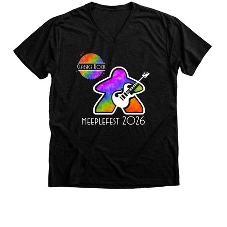 UAG: Classics Rock (Dark), a Black Heather Premium V-Neck Tee