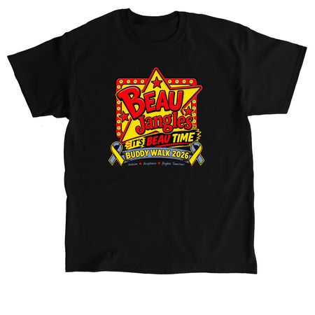 BEAU Time!!!, a Black Classic Unisex Tee