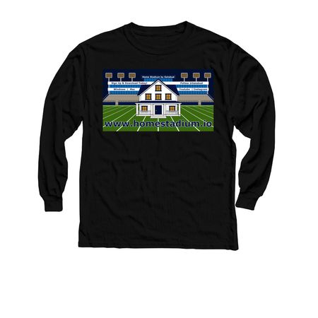 Home Stadium Shirt, a Black Youth Long Sleeve Tee