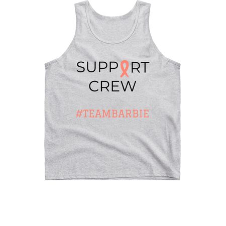 SUPPORT CREW, a Sport Grey Classic Unisex Tank Top