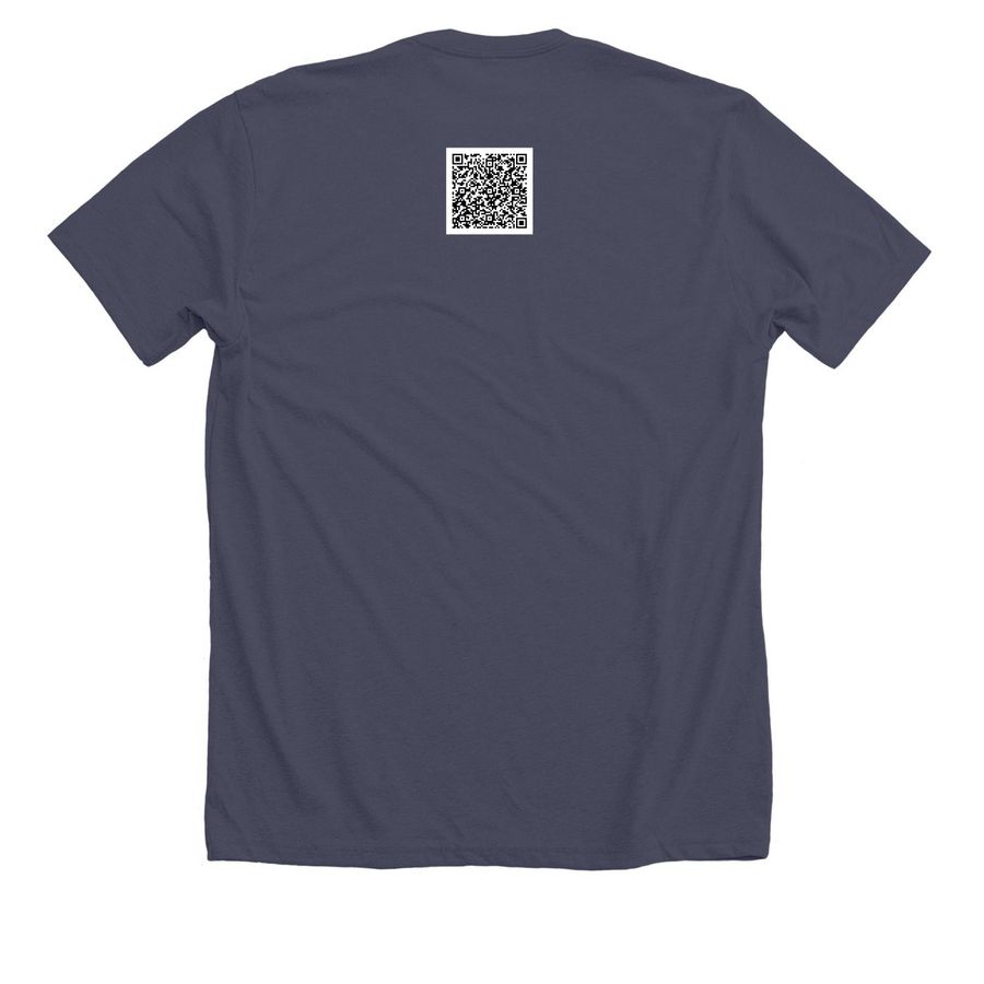 NBA Playoffs 2026, a Heather Midnight Navy Premium Unisex Tee (back-view)