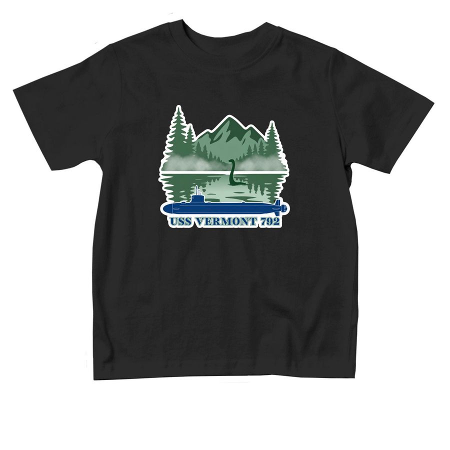 USS Vermont 792 Toddler Shirt, a Black Toddler Tee