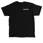 RECFAB, a Black Classic Unisex Tee (back-view)
