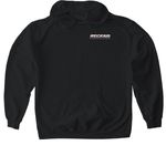 RECFAB, a Black Gildan Softstyle Pullover Hoodie (back-view)