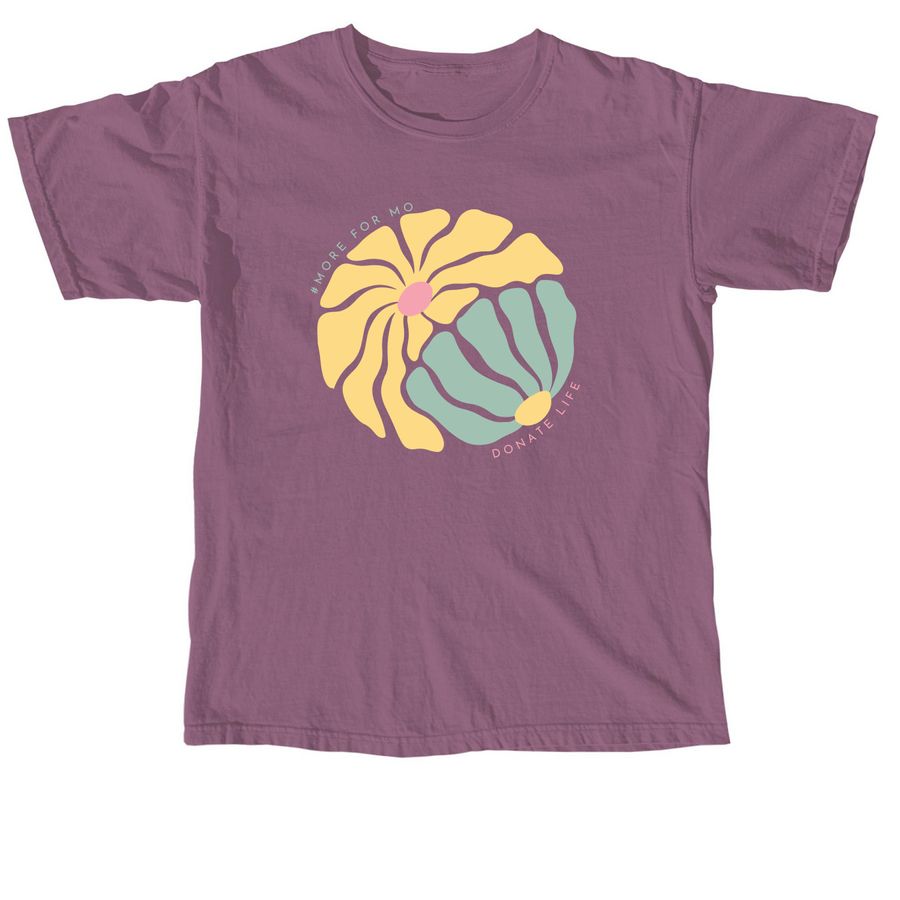 More For Mo | Flowers, a Berry Comfort Colors Unisex Tee