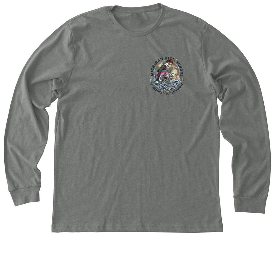 MHSST Logo Front/Back - F, a Deep Heather Premium Long Sleeve Tee