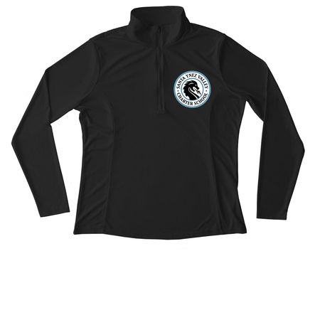 Charter athleisure classic, a Black Women's Performance Quarter Zip Pullover